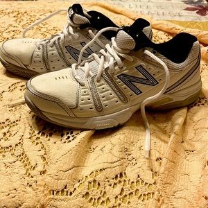 White New Balance 656 tennis shoes